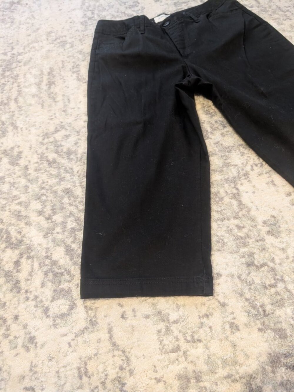 St. John's Bay Stretch Black Capri Pants Women's Size 12 Classic Casual Crop - Picture 3 of 10